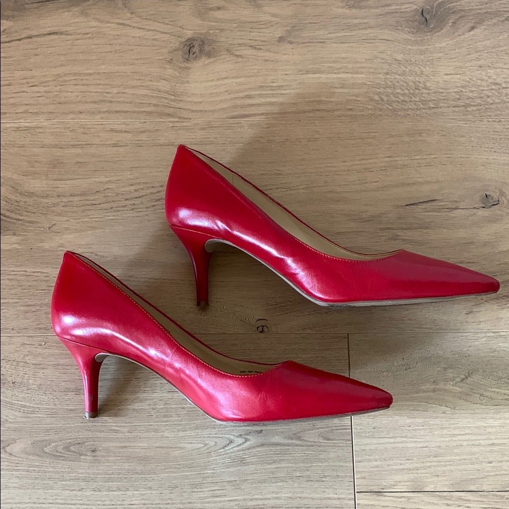 Nine West Red Patent Leather Heels